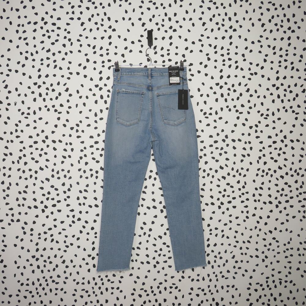 Nobody Denim Light Wash Distressed High Rise Frankie Ankle Jeans - Picture 5 of 11